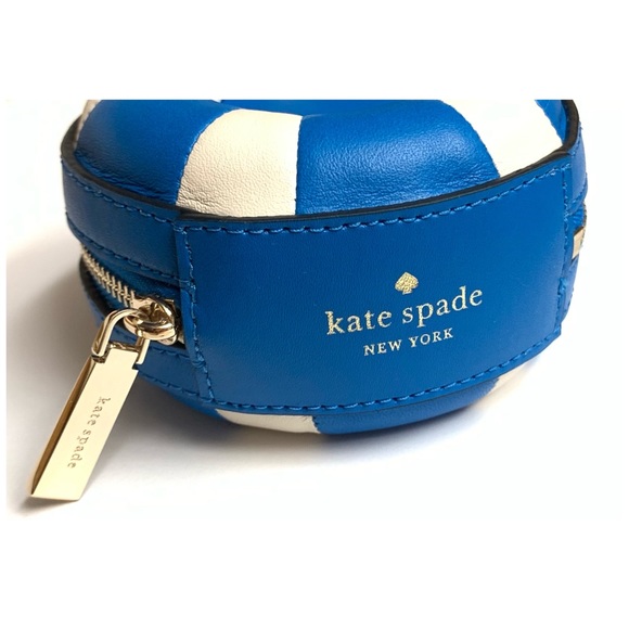 NWT Kate Spade♠️POOL FLOAT Smooth Leather Coin Purse/Small Wallet With Keychain - Picture 3 of 7